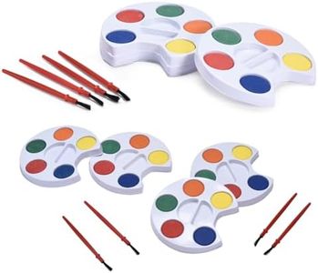 Neliblu Watercolor for Kids Bulk - 12 pcs Paint Sets With 8 Washable Colors - Quality Paintbrushes for Kids and Adults Included - Perfect for Birthday Party Favors, Classroom Activities, Art Classes