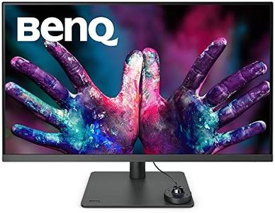 BenQ PD3205U 31.5” 4K Monitor for Mac, UHD, sRGB, Rec.709, HDR10, IPS, AQCOLOR Technology, USB-C, Factory-Calibrated, Color Mode, Darkroom mode, Animation Mode, CAD/CAM Mode, Hotkey Puck G2, KVM