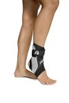 AIRCAST A60 Ankle Support Brace - Ankle Sprain, Chronic Instability, Stabilising Sports Support for Protection and Prevention. Size Medium, Right, Black
