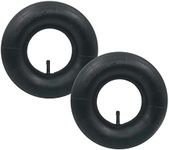 2 Pieces of 4.10/3.50-4 Replacement Inner Tubes, Straight Valve Stem for Wheelbarrows, Tractors, Mowers, Carts