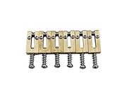 Guyker Brass Bridge Saddles - 10.5mm Roller Bridge Saddles Tremolo System Bridges Set Replacement for ST/TL Tele Strat Electric Guitar (Rectangle Type)