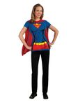 Rubies Costume DC Comics Super-Girl T-Shirt with Cape, Red, X-Large