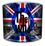 The Who Union Jack and Target Lampshade for A Ceiling Light in 3 Sizes - Free Personalisation