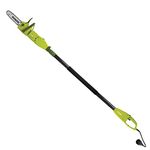 Sun Joe SWJ807E 10" 8 Amp Electric Convertible Pole/Chain Saw, Green