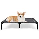 ANWA Elevated Dog Bed Large Size, Raised Dog Bed Outdoor Use, Portable Dog Cot Large Dogs