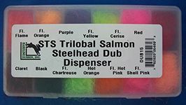 Hareline Fly Tying STS Trilobal Dub Salmon Steelhead Dubbing Dispenser