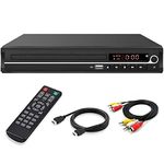 VATI DVD Player for TV,Region Free HDMI DVD Player for Smart TV Support 1080P Full HD with HDMI Cable Remote Control USB Input