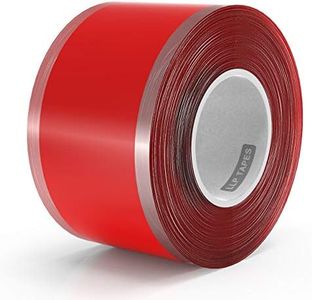 LLPT Self Fusing Silicone Tape 1 Inch x 17 Feet Self Bonding Miracle Rubber Wrap Tape for Hose Emergency Repair Handlebar Barbell Pull Up Bar Dumbbell Tools Red (SF008)