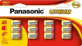 Panasonic CR2 3.0 Volt Long Lasting Lithium Coin Cell Batteries for Rangefinders, Cameras, Flashlights and Other Devices, 12 Pack