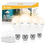 A19 Rechargeable Light Bulbs, Emergency Lights for Home Power Failure, Led Bulb 60 Watt Equivalent, 3000K Soft White Bulb 1200mAh Battery Backup Light Bulbs for Daily and Emergency Use