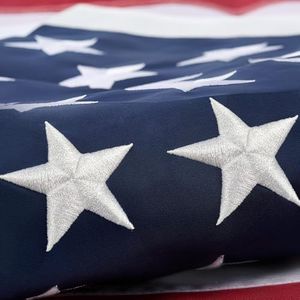 ROTERDON American Flags for Outside 30x60 FT, Embroidered Heavy Duty Large USA Flags for Outdoor High Wind, All Weather US Flag with 7 Brass Grommets and Sewn Stripes