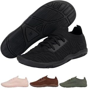Hike Footwear Comforto Max – Ultra-Stretching & Soft Barefoot Shoes | Lightweight Non-Slip & Zero-Drop Sole Summer Boots | Minimalist Comfortable Walking Shoes for Women Men Black