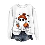 Top Selling Items Halloween Sweatshirt Costumes for Women Uk Halloween Theme Month Pullover Tops Fashion Graphic Print Long Sleeve Blouse Casual Buy Again My Orders 2023