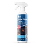 Stove Glass Cleaner 500ml for Wood Burner & Log Burner – Fast-Acting Spray Removes Soot, Tar & Smoke Residue – Restores Shine & Clear View of Flames – Safe Wood Stove & Fireplace Glass Cleaner