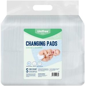 Unifree Portable Changing Pads, Under Pads, Bed Pads, Ultra Soft, Waterproof, Quite Competitively Price, 17x24inch, 200 Count