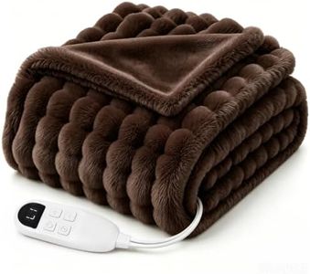 Heated Blanket Throw 72x84 Couch & Bed,Soft Flannel Electric Blanket Fuzzy