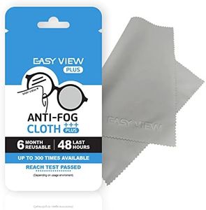 JYS&TECH Easy View Anti-Fog Cloth - Nano Anti Fog Cloth for Glasses Goggles Motorcycle Helmet Eyeglass Camera Lens Antifog with Masks Defog Reusable Cleaning Cleaner Wipes