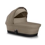Cybex Gazelle/e-Gazelle Infant Cot – Up to 20 lbs, Comfortable and Spacious, Soft Fabric, Easy Attachment, Removable and Washable Liner, Ideal for Newborns, Almond Beige