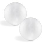 White Foam Balls Polystyrene Craft Balls Art Decoration Balls for School Projects, Kids DIY Art Crafts and Christmas Party Decoration (20)