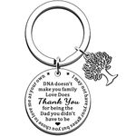 JMIMO Step Dad Keyring Father’s Day Gifts for Step dad Birthday Christmas Gifts Stepdad Stepfather Gift from Daughter Son Kids