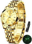 OLEVS Watches for Women Gold Stainl