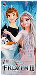 Disney Frozen II Beach Towel Elsa Anna Olaf 28"x58" (Diamond Frozen)