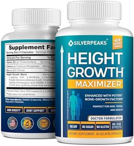 Height Growth Maximizer - Natural Height Pills to Grow Taller - Made in USA - Growth Pills with Calcium for Bone Strength - Get Taller Supplement That Increases Bone Growth - Free of Growth Hormone