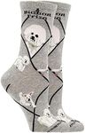 WHD Bichon Socks (Gray, Medium)