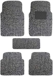 Autoretail Car Grass Foot Mats Compatible for Hyundai Venue Premium Vinyl Washable Car Floor Mat (Grey)