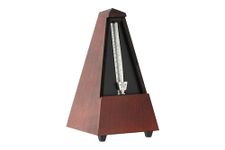 Wittner Metronome Taktell Pyramid Shape System Maelzel Series 800 - Solid wood casing - Without bell - Matte mahogany coloured - Mechanically wound - No batteries required - Made in Germany