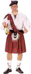 Fun World Mens FunWorld Big Shot Scott Adult-Sized-Costumes, Red