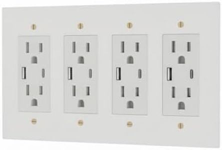 Residence Supply Solid Brass Outlet - 120 VAC, UL Listed Electrical Outlets - Decorative Wall Plate for Historical Homes - Durable Heavy-Duty Brass, Easy Installation - US Style