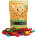 SoSweetie Gummy VEGETARIAN and VEGAN Sweets Bulk in a resealable pouch - Perfect Vegan non fizzy sweets -Kids Vegan sweets for Birthdays, Parties, and Gifting