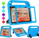 BMOUO Kids Case for Fire HD 10 & Fire HD 10 Plus Tablet (11th Generation, 2021 Release), with Screen Protector, Shockproof Handle Stand Kids Case for Amazon Fire HD 10 Tablet & Fire HD 10 Plus, Blue