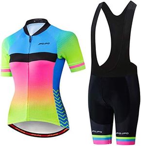 Women's Cycling Jersey Sets Bib Shorts Summer Bike Clothing Bicycle Clothes, Jpb2018, X-Large