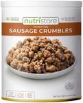 Nutristore Freeze Dried Pork Sausage Crumbles | 22 Large Servings | Premium Quality | USDA Inspected | Amazing Taste | Perfect for Camping | Survival Food…