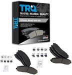 TRQ Front & Rear Ceramic Disc Brake Pad Kit for F250 F350 F450 Super Duty Truck