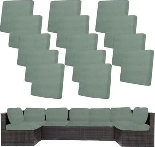 14 Pcs Outdoor Cushion Covers, Patio Sofa Cushion Covers Replacement