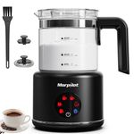 Milk Frother Electric 6 in 1 - Morpilot Automatic Milk Frothers Large Capacity 500ml Milk Steamer Visual Glass Hot Chocolate Maker Milk Warmer and Foamer for Coffee Latte