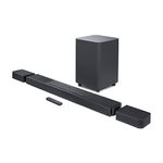 JBL Bar 1300, 11.1.4 Channel Truly Wireless Soundbar with True Dolby Atmos®, DTS:X, and MultiBeam™ Surround Sound, 10" Down-Firing Wireless Subwoofer, HDMI eARC, BT, Wi-Fi, Alexa, One App (1170W)