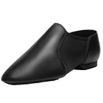 Split Sole Jazz Shoes for Women and Men's Dancing, Black, 9 Women/8 Men