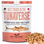 The Granville Island Pet Treatery|Freeze Dried Tuna Flakes Treat for Dogs & Cats Freeze-Dried Bites Raw Single Ingredient Flash Frozen to Maintain Nurtients Vitamins and Healthy Oils |88819 60g