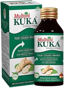 Multani Kuka Cough Syrup 200ml | Get Ayurvedic Relief from Throat Issue, Chest Congestion, All Types Of Cough & Cold | Goodness Of Tulsi, Pippali, Satpudina & Other Herbs