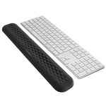 VAYDEER Keyboard Wrist Rest Pad Padded Memory Foam Hand Rest Support for Office, Computer, Laptop, Mac, Relieve Wrist Pain and Comfortable Typing(17.32 * 3.15 * 0.85 inch, Black)