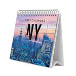 Grupo Erik New York Desk Calendar 2025 | 8 x 7 inches - 20 x 17 cm | 12 Month Desk Planner, Desktop Calendar 2025 | New York Calendar 2025, New York Gift