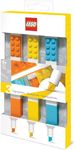 LEGO Stationery 3 Pack Highlighter Markers with 4x2 Building Bricks - Yellow, Orange, Blue (51685)