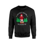 Chestnuts Roasting On An Open Fire Jumper - Novelty Rude Crude Funny Joke Christmas Song Xmas Festive Office Party Santa Men's Sweatshirt Gifts Presents (Medium, Black Prime)