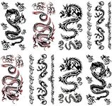 Yesallwas Temporary Tattoo Dragon f