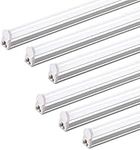 Barrina Led Batten Light 2ft, T5 1100lm 10W 6500K Super Bright White LED Garage Workshop Lighting,Wall and Ceiling Batten Lights 6-Pack