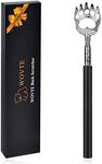 WOVTE Bear Claw Black Telescopic Back Scratcher, Extendable Back Scratcher for Men Women, Stocking Stuffers for Men Women Adults, Valentines Day Gifts Birthday Gifts for Men Women Dad Husband